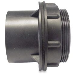 Doorvoer geschroefd 50mm inwendig met lijmmof
