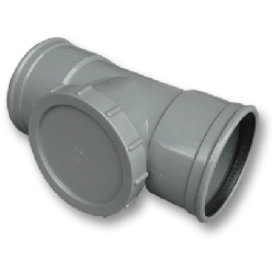 Afvoer PVC Manchet Ontstoppingsstuk met schroefdeksel 125mm