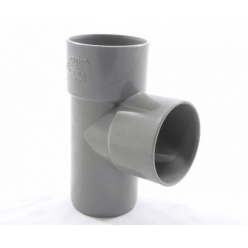 Afvoer PVC T-stuk 90° mof/spie 80mm