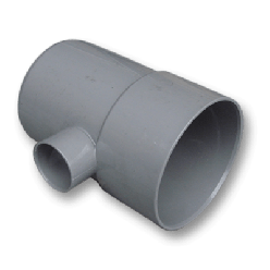 Afvoer PVC - T-stuk 90° verloop mof/spie 110 x 40mm