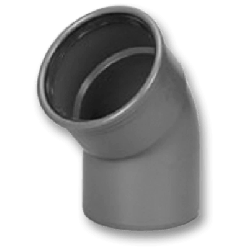 Afvoer PVC - Manchet Bocht 45° mof/spie 500mm