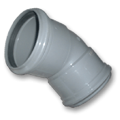 Afvoer PVC - Manchet Bocht 45° 250mm