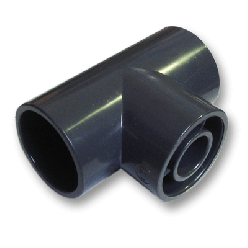 Druk PVC Verloop T-stuk 90° 32 x 12 x 32mm