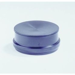 PP Zwart Afsluitkap om de buis 125mm zwart
