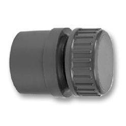 Druk PVC VDL Eindset met schroefdop 20mm x 1/2"