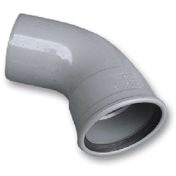 Afvoer PVC - Manchet Bocht 67,5° mof/spie 110mm