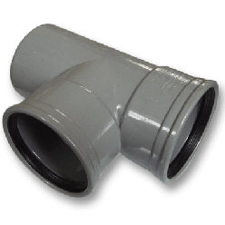 Afvoer PVC - Manchet T-stuk 90° mof/spie 160mm
