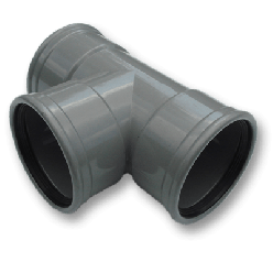 Afvoer PVC - Manchet T-stuk 90° 400mm