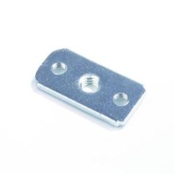 PVC Vierkante montageplaatje t.b.v. vierkante beugel (M8) 