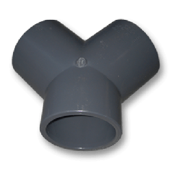 Druk PVC Y-stuk 63mm