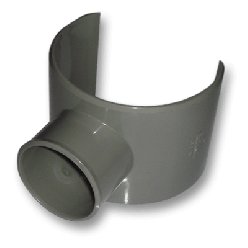 Afvoer PVC Zadelstuk verlijmbaar lijm x lijmmof 100/110 x 50mm