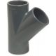 Druk PVC T-stuk 45° 50mm
