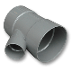 Afvoer PVC T-stuk 45° verloop 125 x 75mm