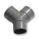 Afvoer PVC Y-stuk 50mm 2x lijmmof/ 1x spie 45°