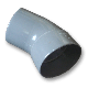 Afvoer PVC Bocht 45° mof/spie 75mm