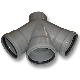 Afvoer PVC - Manchet Dubbel T-stuk 45° 160mm