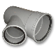 Afvoer PVC - Manchet T-stuk 45° Verloop mof/spie 200 x 160mm