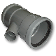 Afvoer PVC - Manchet T-stuk 45° Verloop x lijmmof 125 x 50mm